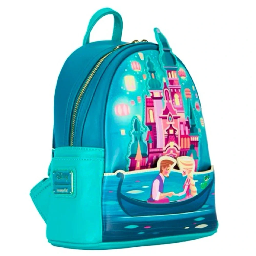 Set of 2-Glow Disney Princess Rapunzel Castle Lanterns Backpack and Wallet